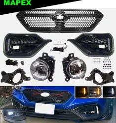 For 2022 2023 Subaru WRX STI LED Turn Signal DRL Fog Bezel Light W/COVER 22-23 grille