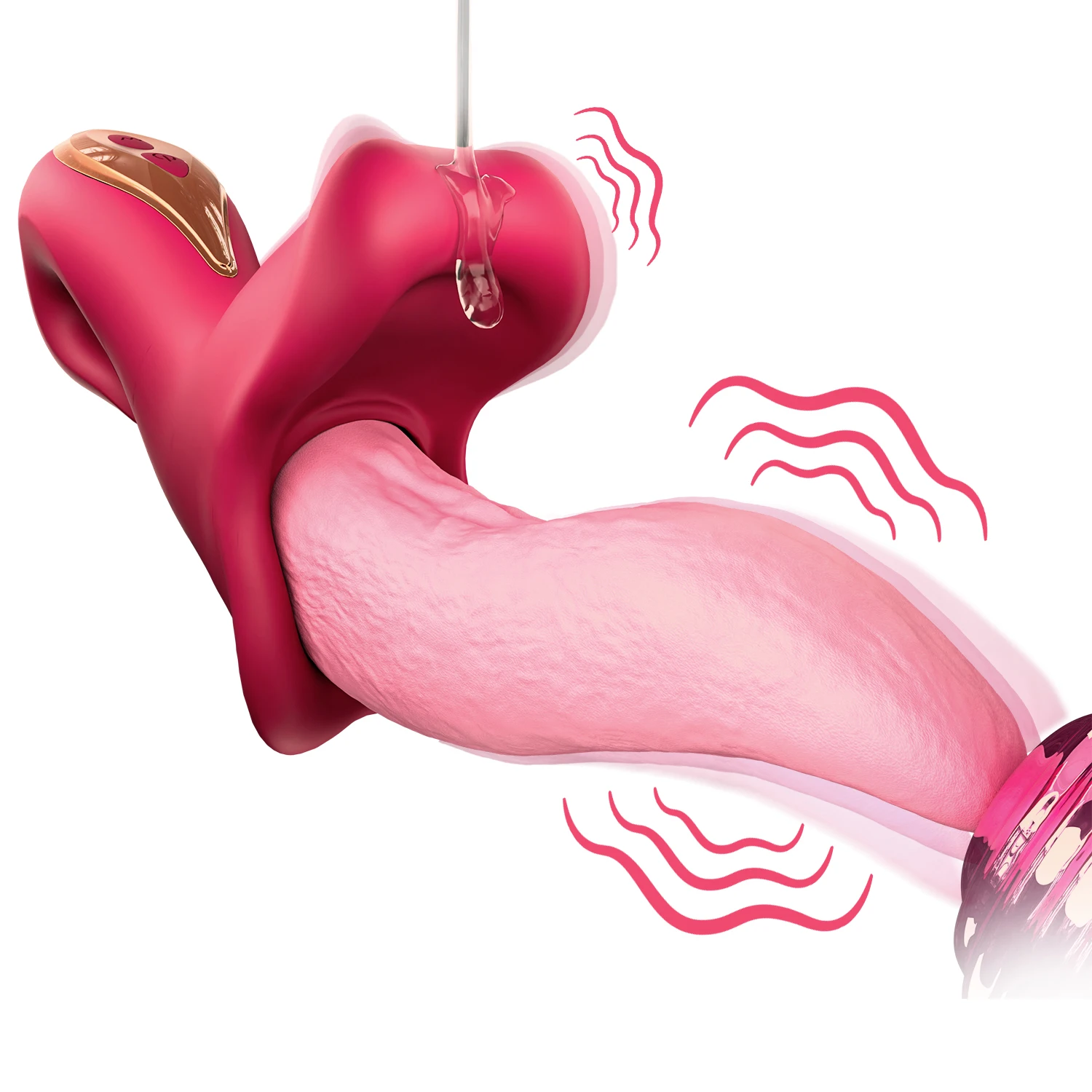 9 Frequency Vibration Female Masturbator Simulation Tongue Oral Sex Nipple Clitoris Stimulator Vaginal G-spot Massager Sex Toy