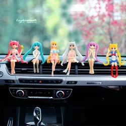 1PCS Anime Sailor Moon Beautiful Girl Water Ice Moon Kawaii Anime Figure Doll Scene Decoration Action Doll Collectible Model Toy