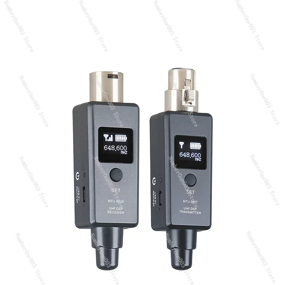 

Portable Easy 1 Pair Wireless Audio Transmitter and Receiver Mic Line Two Modes