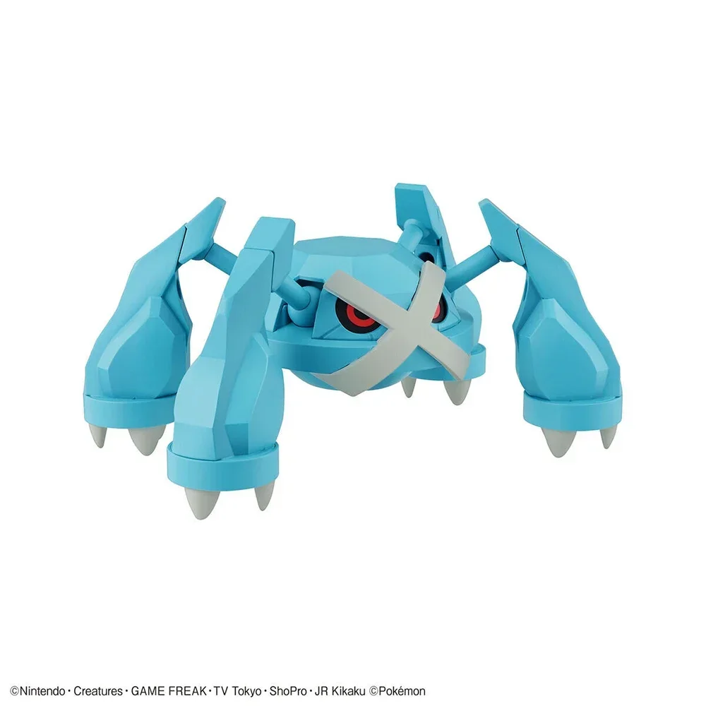 รูปปั้นโปเกมอน Bandai ดั้งเดิมตุ๊กตาขยับแขนขาได้ประกอบ metagross เครื่องประดับโมเดลของเล่น PVC 15ซม.