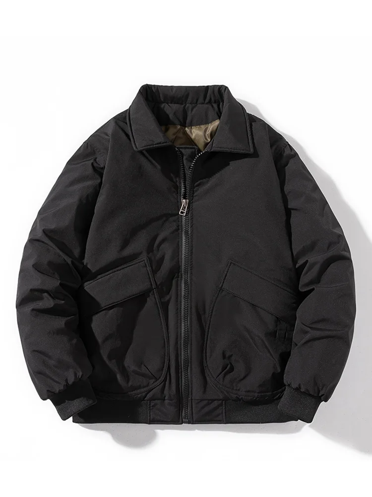 Chaqueta de Trabajo Estilo Retro Americano Cleanfit Detroit, Abrigo de Aodón ueso, Ropa Casual de Otoño e Invierno para P...