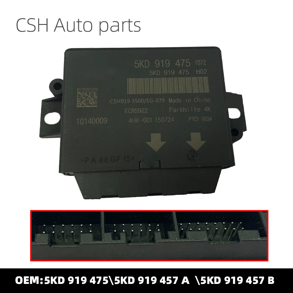 OEM 5KD919475 5KD919457A 5KD919457B FOR Volkswagen Golf 2009-2014 Reversing Radar Module Parking Assist System Control Assisted