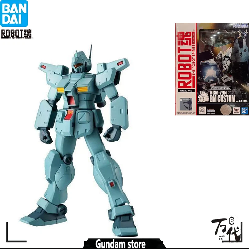 

100% ОРИГИНАЛЬНЫЕ СПИТАНИЯ BANDAI GUNDAM ROBOT SPIRITS RGM-79N GM CUSTOM АНИМЕ ФИГУРКА КОЛЛЕКЦИЯ ОРНАМЕНТЫ ПОДАРКИ ДЛЯ ДЕТЕЙ