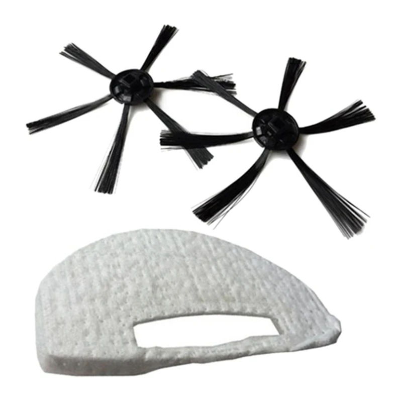 Aspirador Peças de Reposição para Isweep S320, Escovas Laterais, Filtro, Mop Pano, Acessórios, 4Pcs