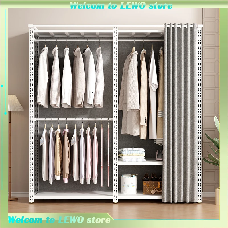 

Nordic Storage Box Organizer Wardrobe Space Saving Bedroom Portable Wardrobe Shelf Storage Baby Cloth Wardrobe Closet Armable