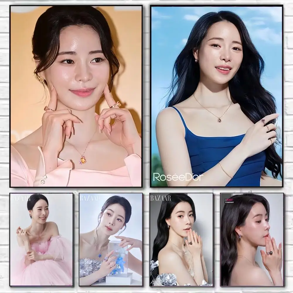 trending korean actress canvas Lim Ji-yeon Poster HD Art Decorative Wall Art Waterproof Home Décor Gift