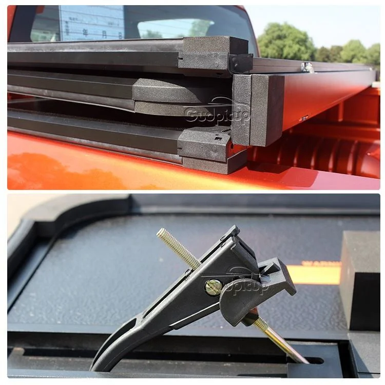 other exterior accessories Hard Low Profile Folding tri-fold tonneau cover for 2013 isuzu dmax /navara d22