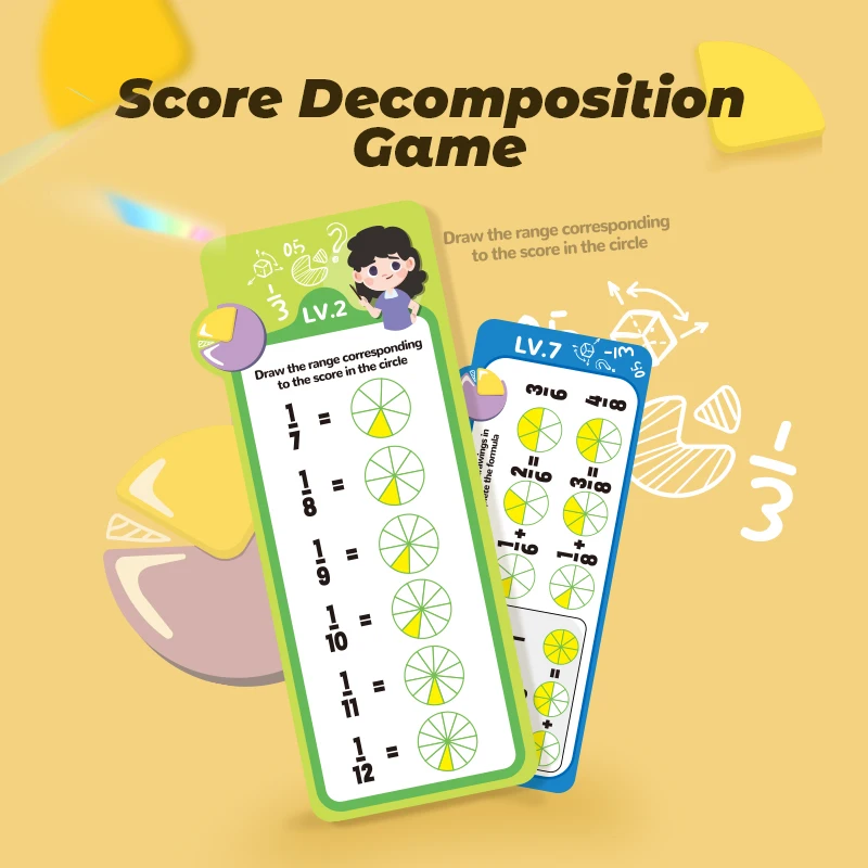 1-12 Maths Table Cards Self Check Math Learning Tool Montessori Mathematical Teaching Aids Add&Subtract or Multiply&Divide Set