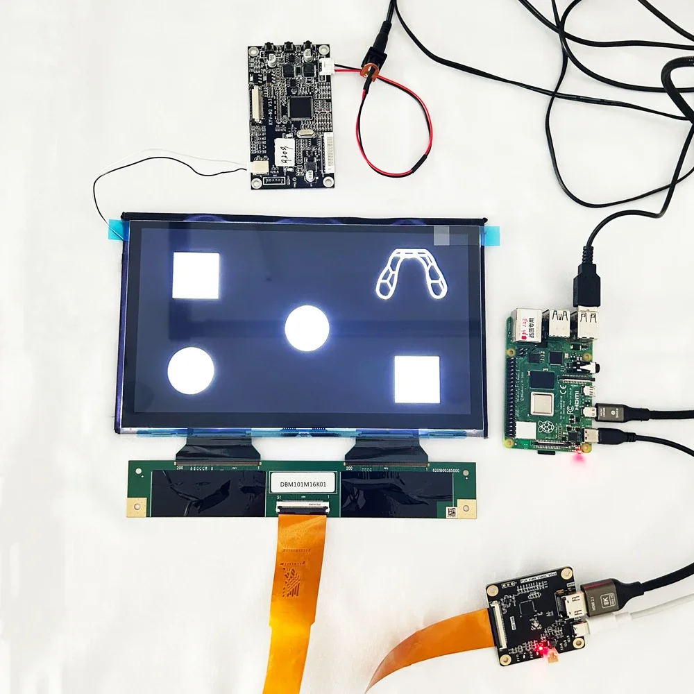 10.1 inch 16k 15120*6230 MIPI interface LCD screen LCD monochrome display for 3D printer LCD