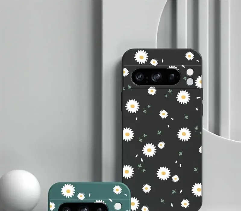 Pixel 8 Pro White Flower Bracelet Silicone Phone Case For Google Pixel 8Pro 8 8A 5 3XL 3A 4 4A 5 7 7A 6 6A 9 9Pro 9ProXL Cover