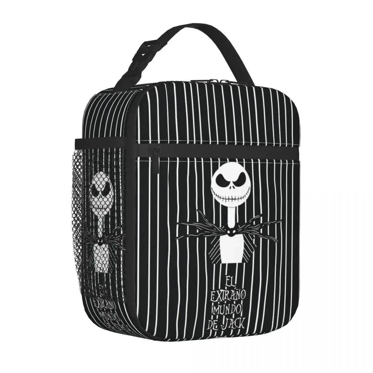 Tim Burton Christmas Horror Movie Lunch Bag Women Thermal Cooler Insulated Lunch Box for Adult Office Tote Bags