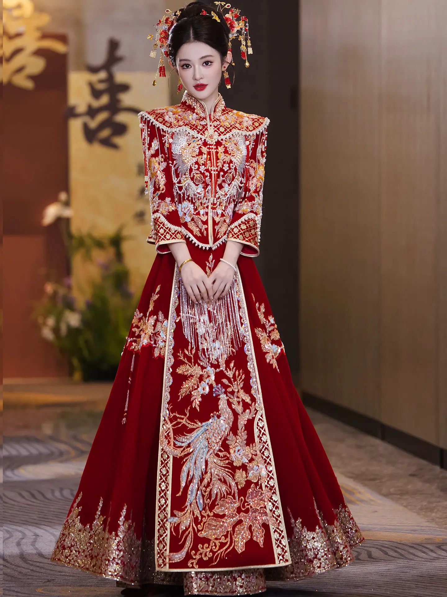 Women Luxury Red Xiuhe Suit 20 - Embroidery Wedding recension och pris