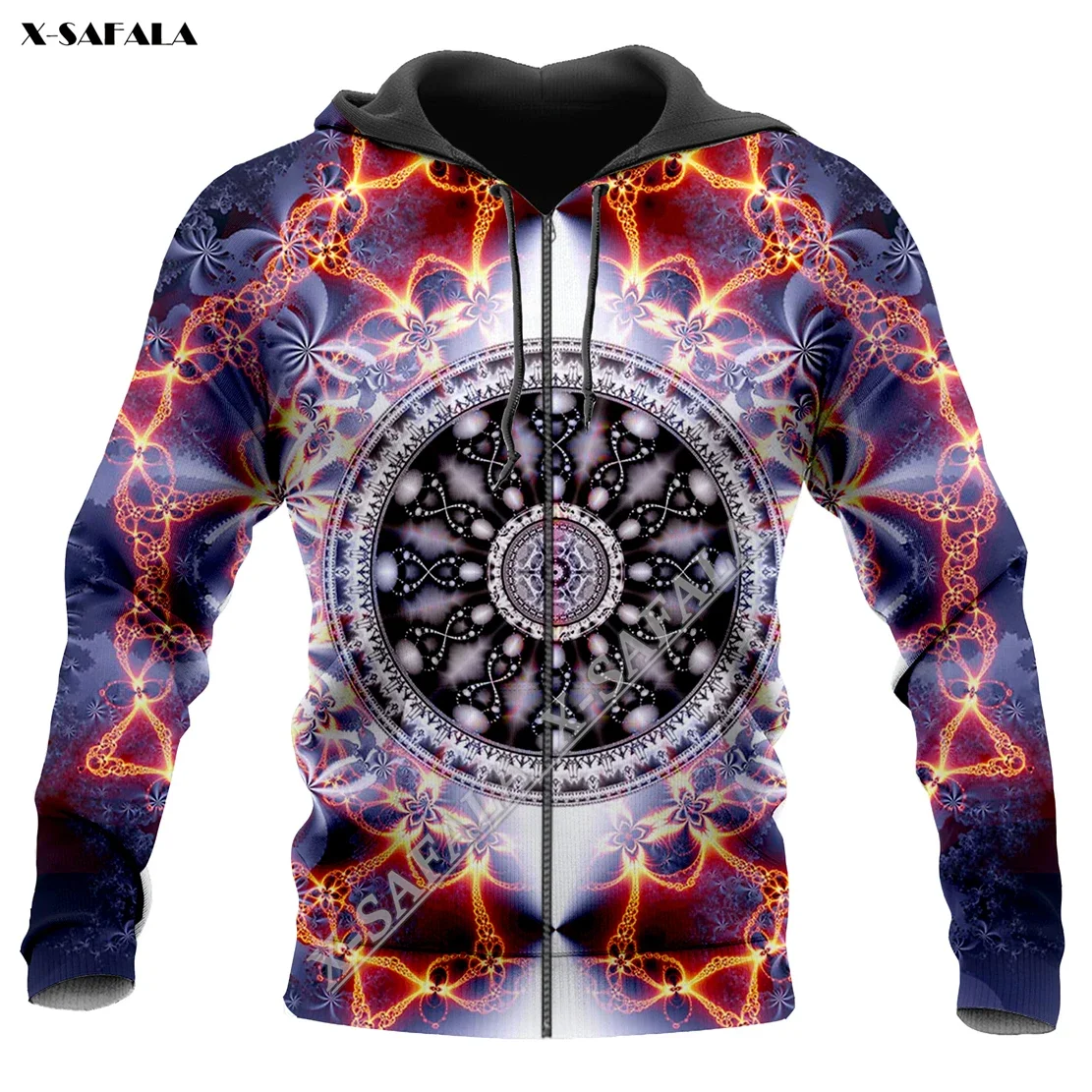 Shamanic Dreamcatcher Psychedelic Mandala 3D Full Print Zipper Hoodie Men Pullover Sweatshirt Hooded Jersey Tracksuits Outwear