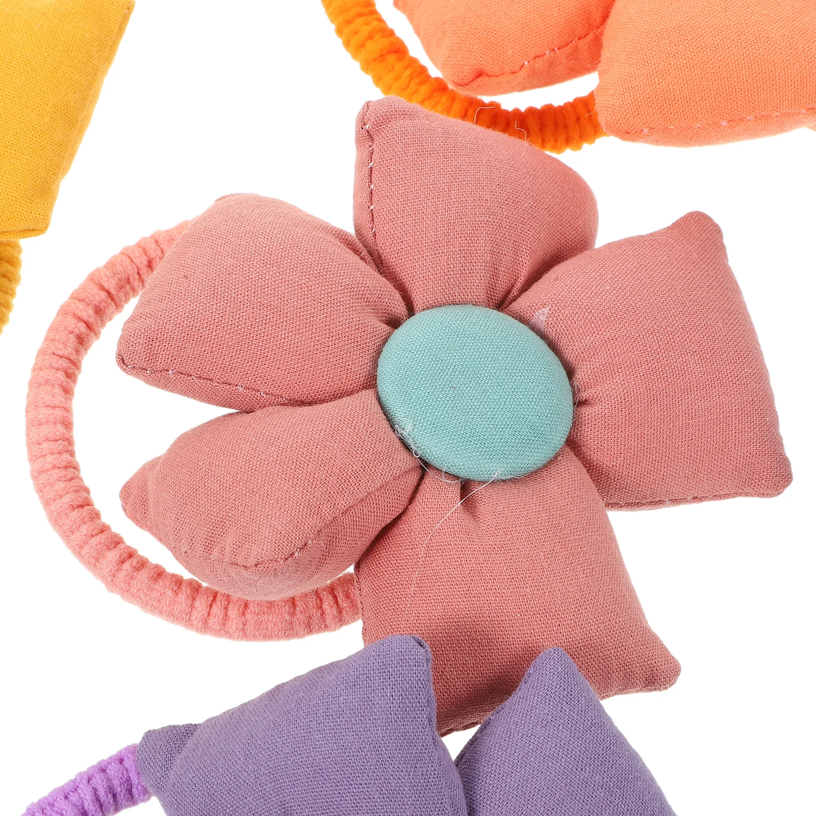

Flowers Hair Circle Ties Accessories Cute 's Boho Scrunchies for Ropes