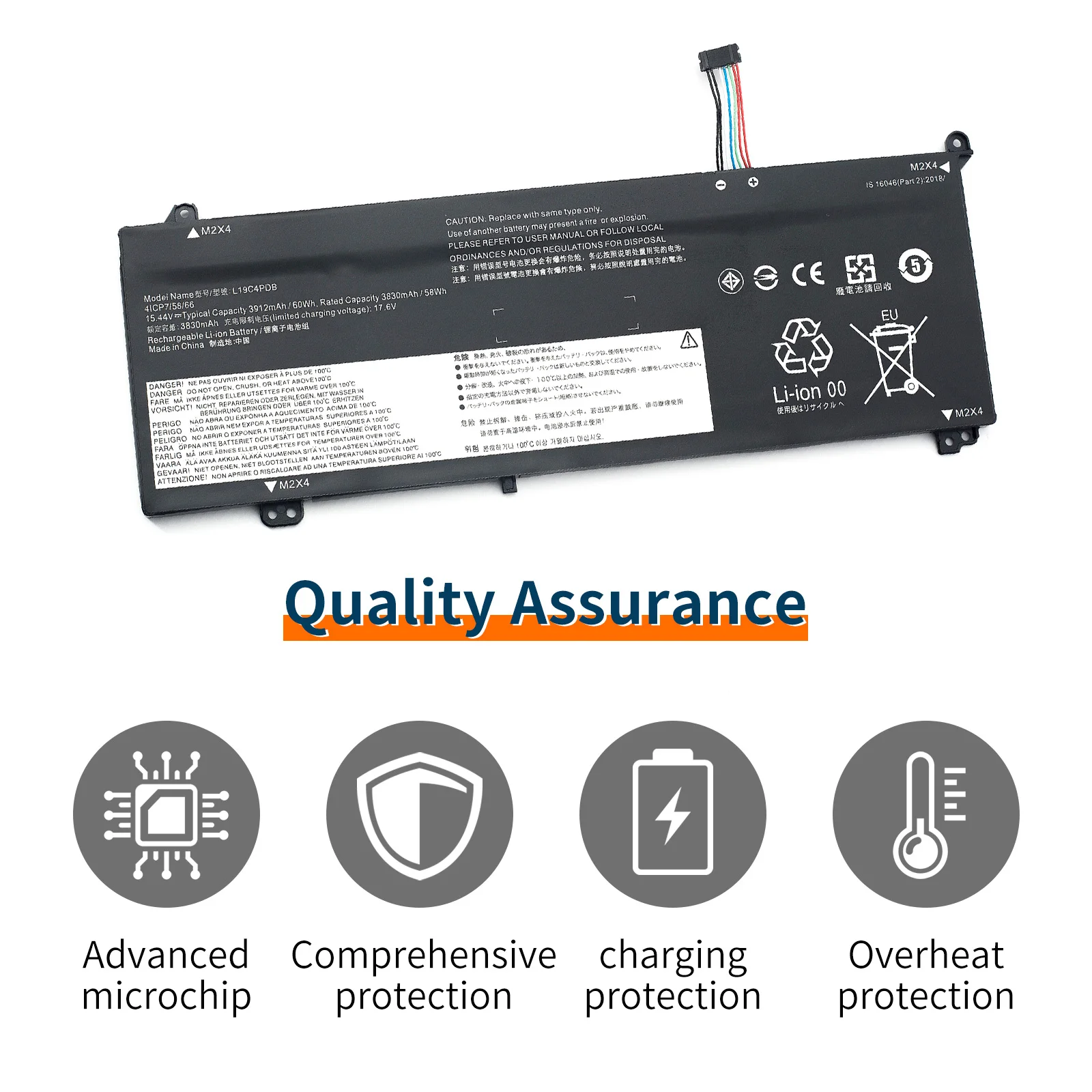 L19C4PDB Laptop Battery For Lenovo ThinkBook 14s Yoga ITL,ThinkBook 14 15 G2 G3 ITL ARE ACL Sereis 15.44v 3912mAh