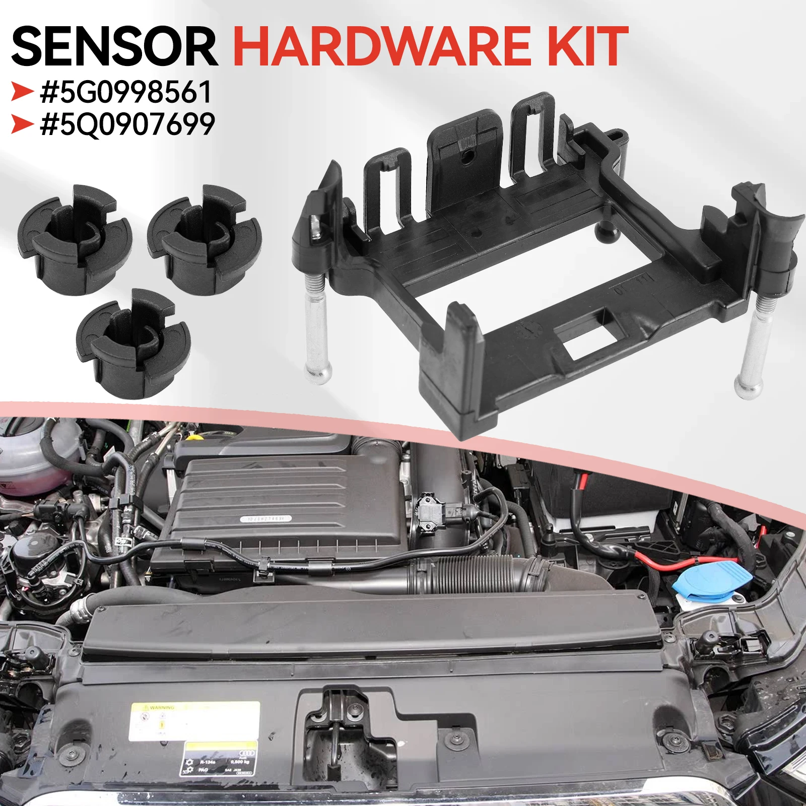 ل VW Golf 7 Polo Audi A3 سيات ليون الجبهة الرادار الاستشعار إصلاح مجموعة 5G0998561 مثبت السرعة وحدة ACC التكيف تصاعد قوس