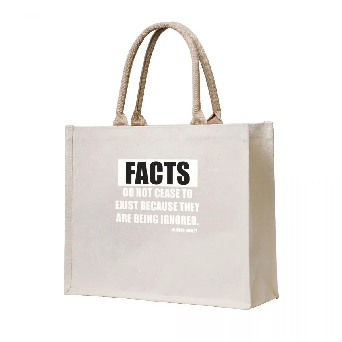 

Facts -ALDOUS HUXLEY Tote Bag personalized tote bag tote bags aesthetic bag university sac pour femme