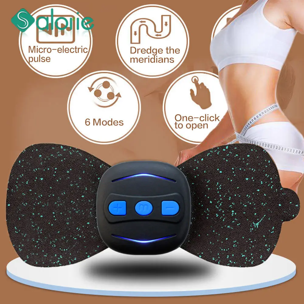 Wireless USB Electric Frequency Pulse Massager Pads for Shoulder Neck back Arm Legs Massage Relaxation Stimulator Slimming Body