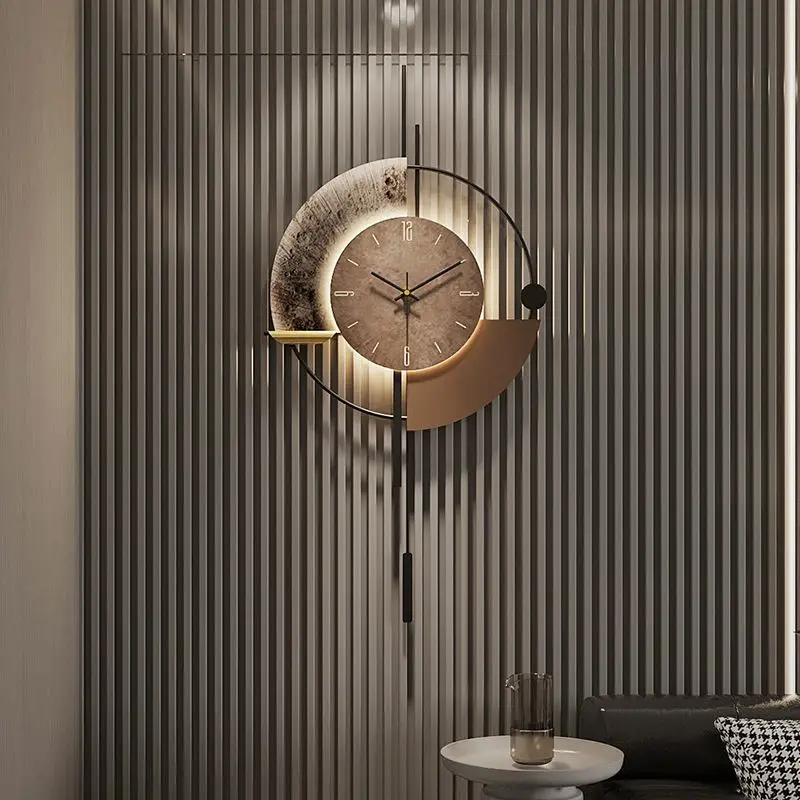 

Home Decor Painting Wall Clock TV Background Wall Living Room Decoration Clock