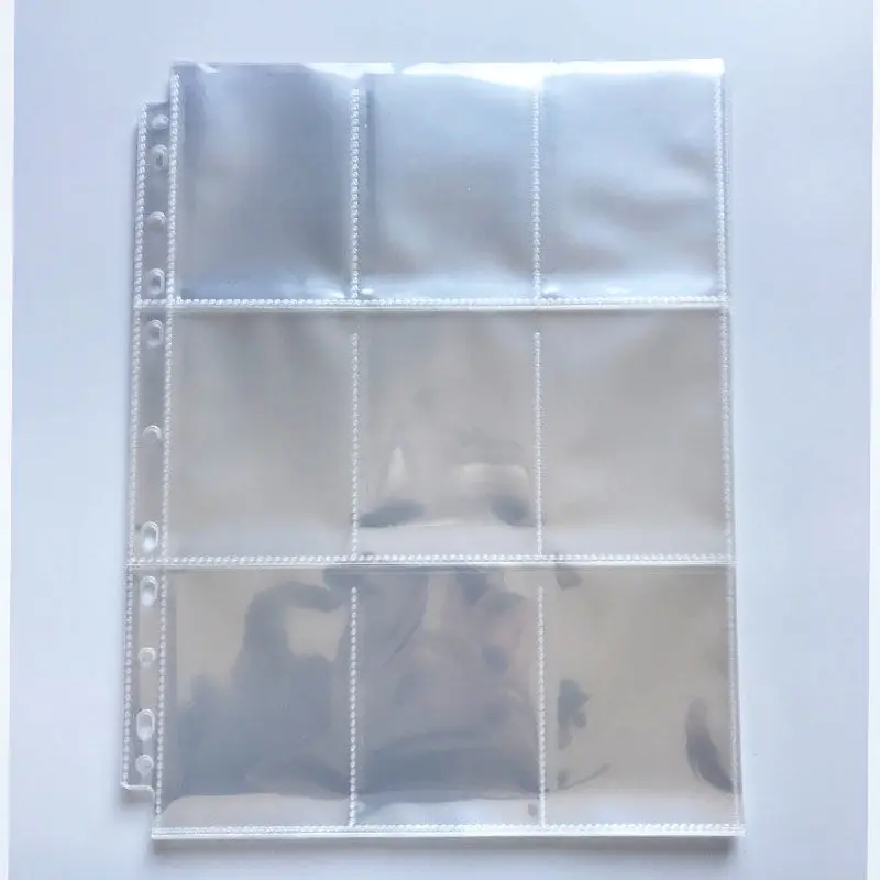 SKYSONIC 10 teile/satz A4 Binde PP Ärmeln Postkarten Tasche Guka 3/5 Zoll Album Sammeln Refill Tasche Organizer Schreibwaren Suppl