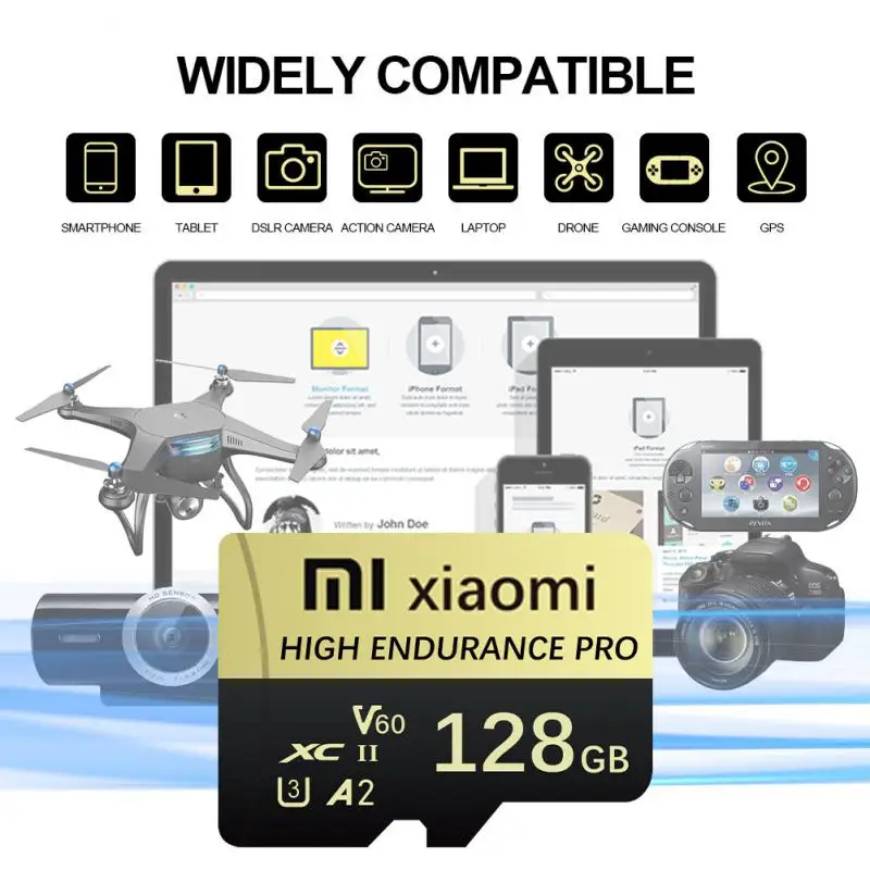 Xiaomi-Carte mémoire V60 TF haute vitesse pour téléphone et appareil photo, irritation, mini carte SD, 512 Go, 128 Go, 256 Go, A2, U3, 10, 1 To