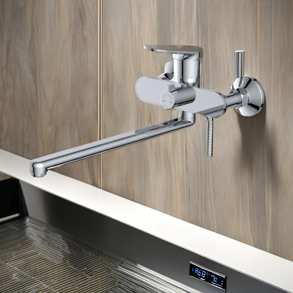 Contemporary Design Single Hole Kitchen Sink Faucet Mixer Tap Ceramic Valve Core Faucet for Kitchen Hot And Cold Water Faucet