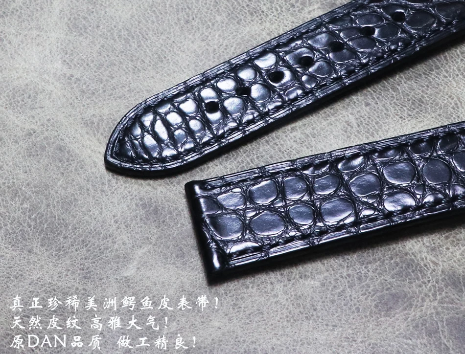 Handmade High-quality American Alligator Leather Strap 16mm 17mm 18mm 19mm 20mm 21mm 22mm Strap  Watch Band