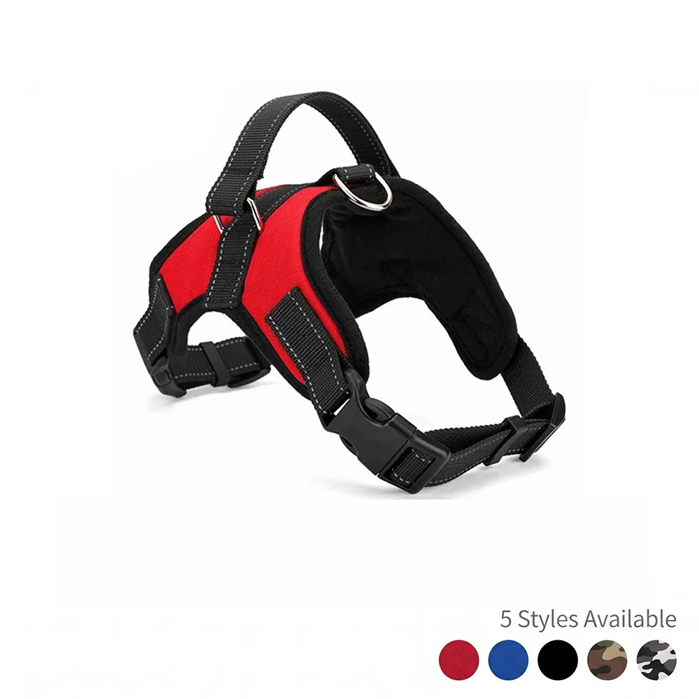 Harnais anti-traction pour chien, réglable, réfléchissant, avec poignée, respirant, anti-évasion, pour chiens de petite, moyenne et grande taille