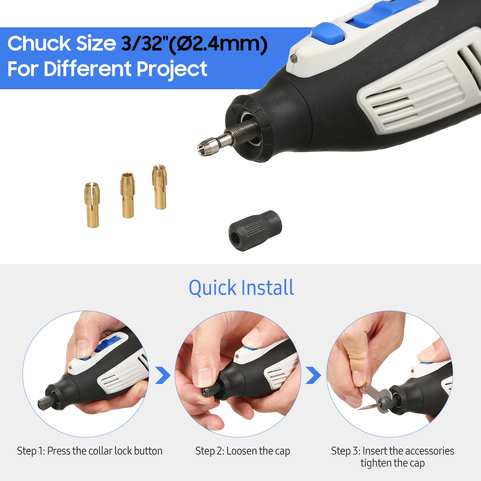 12V コードレスロータリーツールキット電動チェーンソーチェ - Cordless Rotary Tool Kit Accessories のレビューと価格