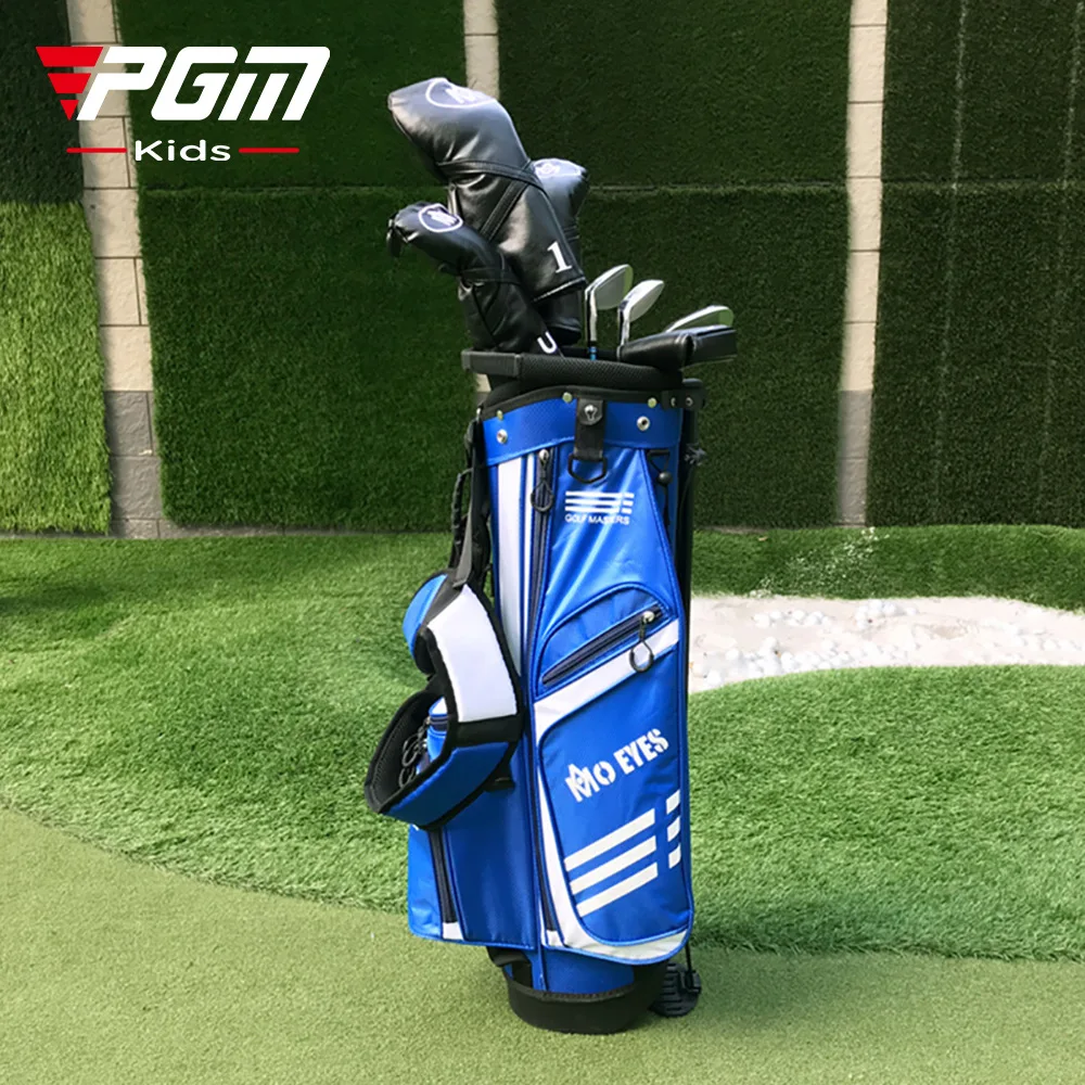 PGM MO EYES Golf Rack Bags Children's Large Capacity Package Kid Golf Clubs Bracket Ball Waterproof Anti-wrinkle Bag QB059