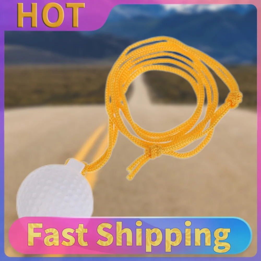 Solid Golf Driving Ball Practice Tool Portable Golf Hit Training Rope Ball Practical Sports Accessories White for Indoor Outdoor