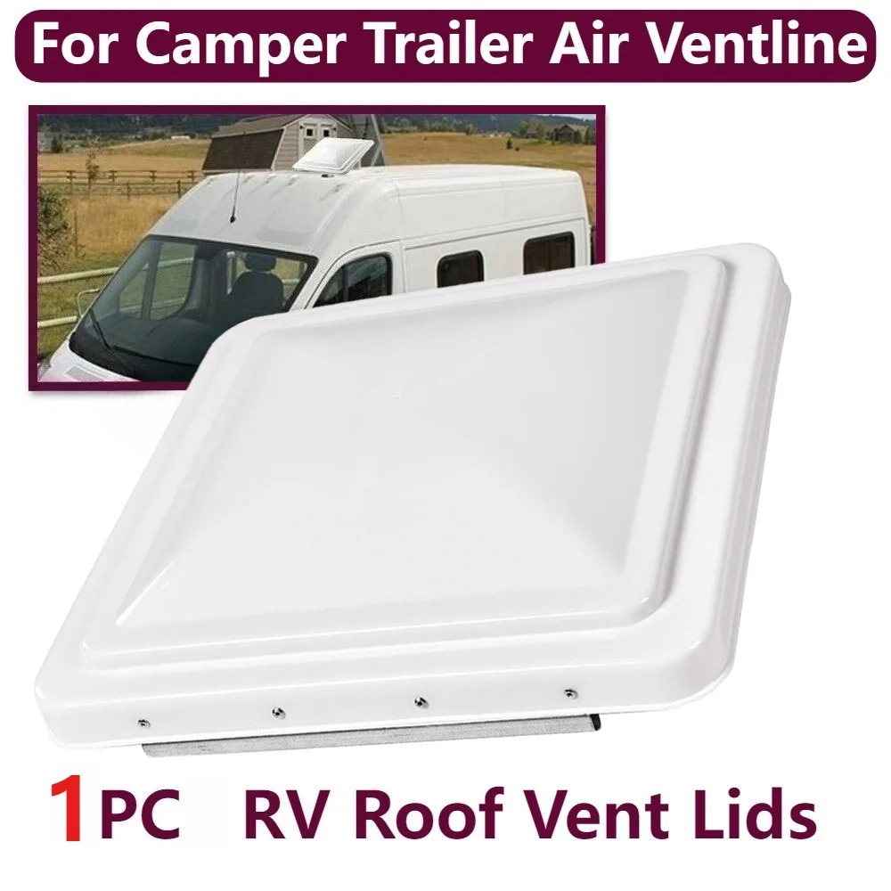 

1 упаковка, сменная крышка вентиляционного отверстия на крыше для автофургона 14 x 14 дюймов, белая/черная крышка вентиляционного отверстия для кемпера (прицепа)