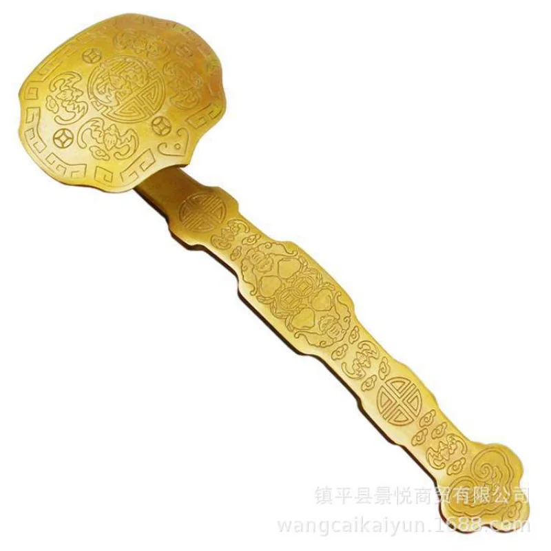 

Большой латунный орнамент Ruyi, украшение в виде летучей мыши для бизнеса, подарок на открытие, домашнее ремесло