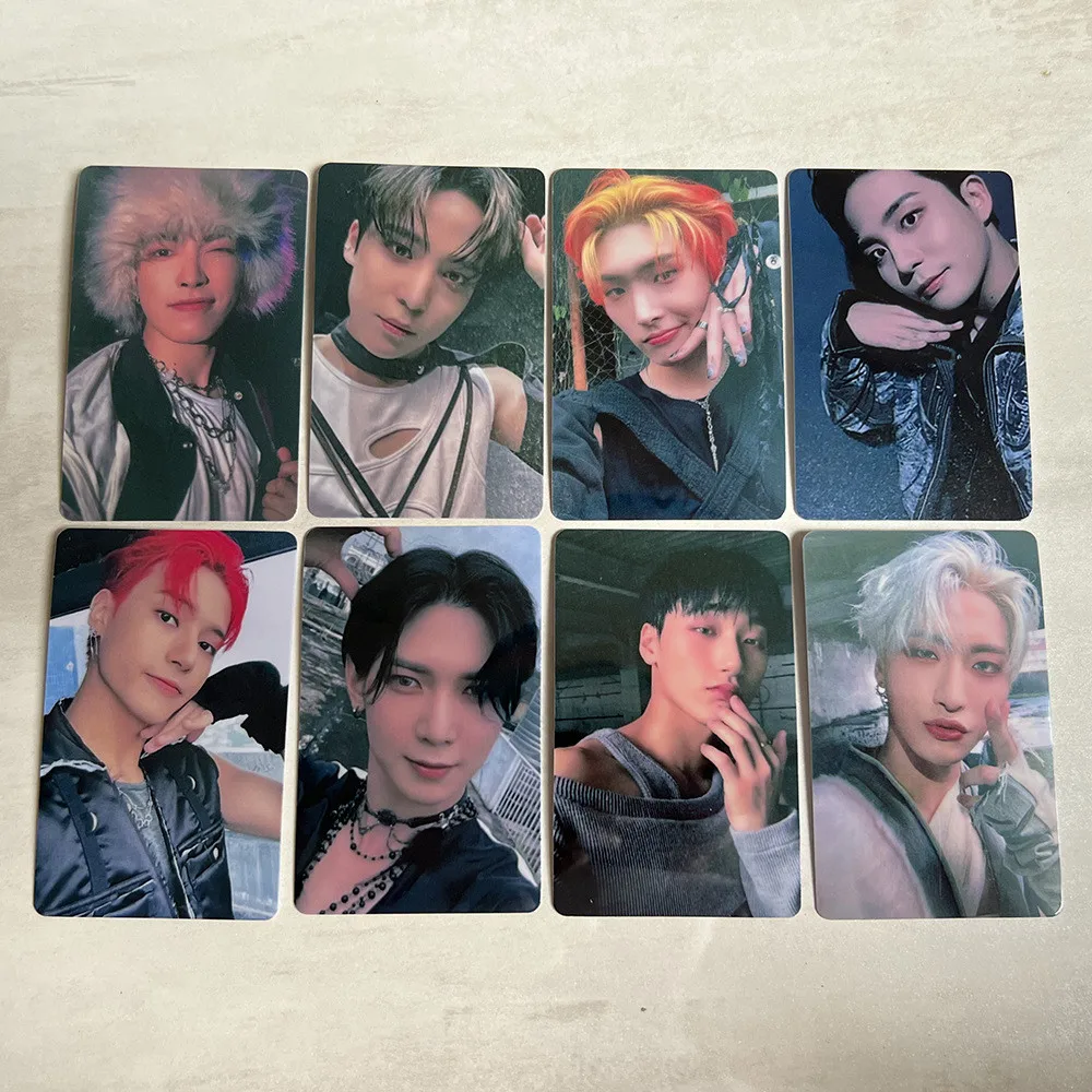 

Kpop 8 шт. ATEEZ LOMO Card ATINY наклейка на автобусную карту Hongjoong Seonghwa Yunho Yeosang San Mingi Wooyoung Jongho Коллекция подарков для фанатов