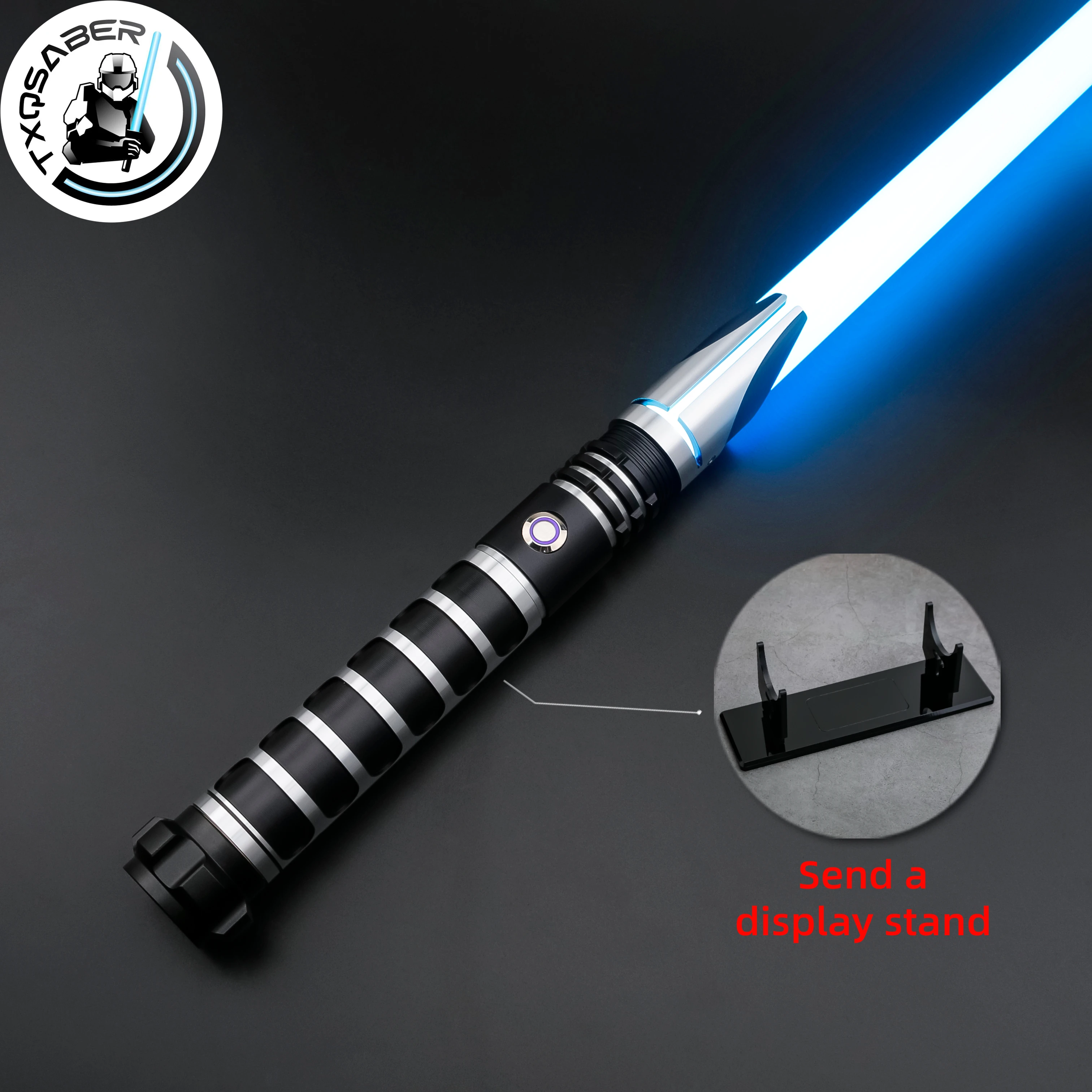 

TXQSABER Lightsaber Heavy Dueling Pixel SDRGB Lightsword Metal Hilt FOC Blaster Smooth Swing Laser Sword Toys for Adult Cosplay