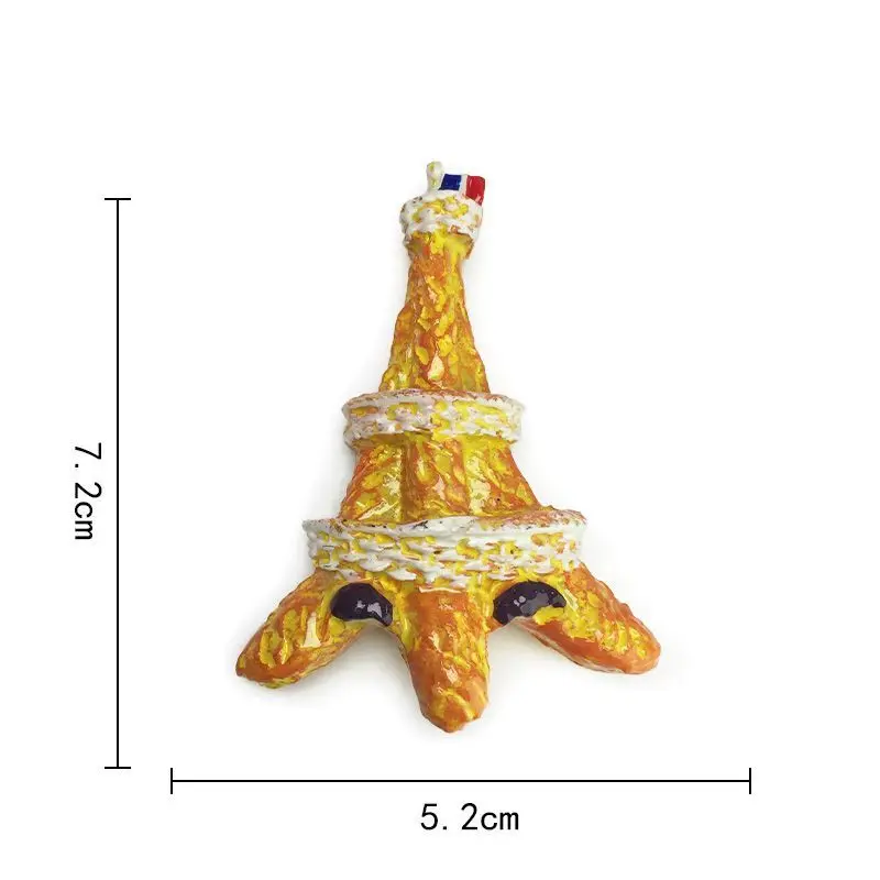 France Scenery Eiffel Tower Refrigerator Magnets 3D Resin Cute Magnets for Fridge Imanes Nevera