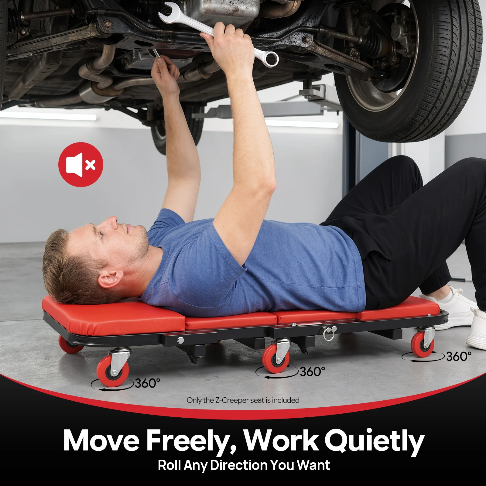 Foldable Mechanic Z Creeper 2- - đánh giá và giá Garage Creeper Roller