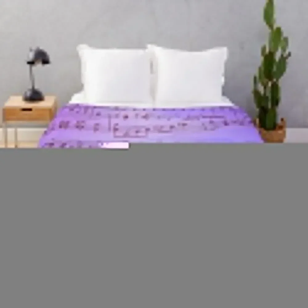 

Blue Sheet Music On Paper Machete Throw Blanket Fluffy Cozy Throw Blanket for Home Decor