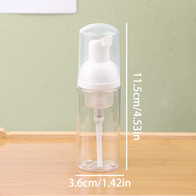 Dispensador de espuma piezas, botella de plástico con bomba, rellenable, para jabón, limpieza de viaje, embalaje de cosméticos, 40/50/60/100ml, 1 ud.