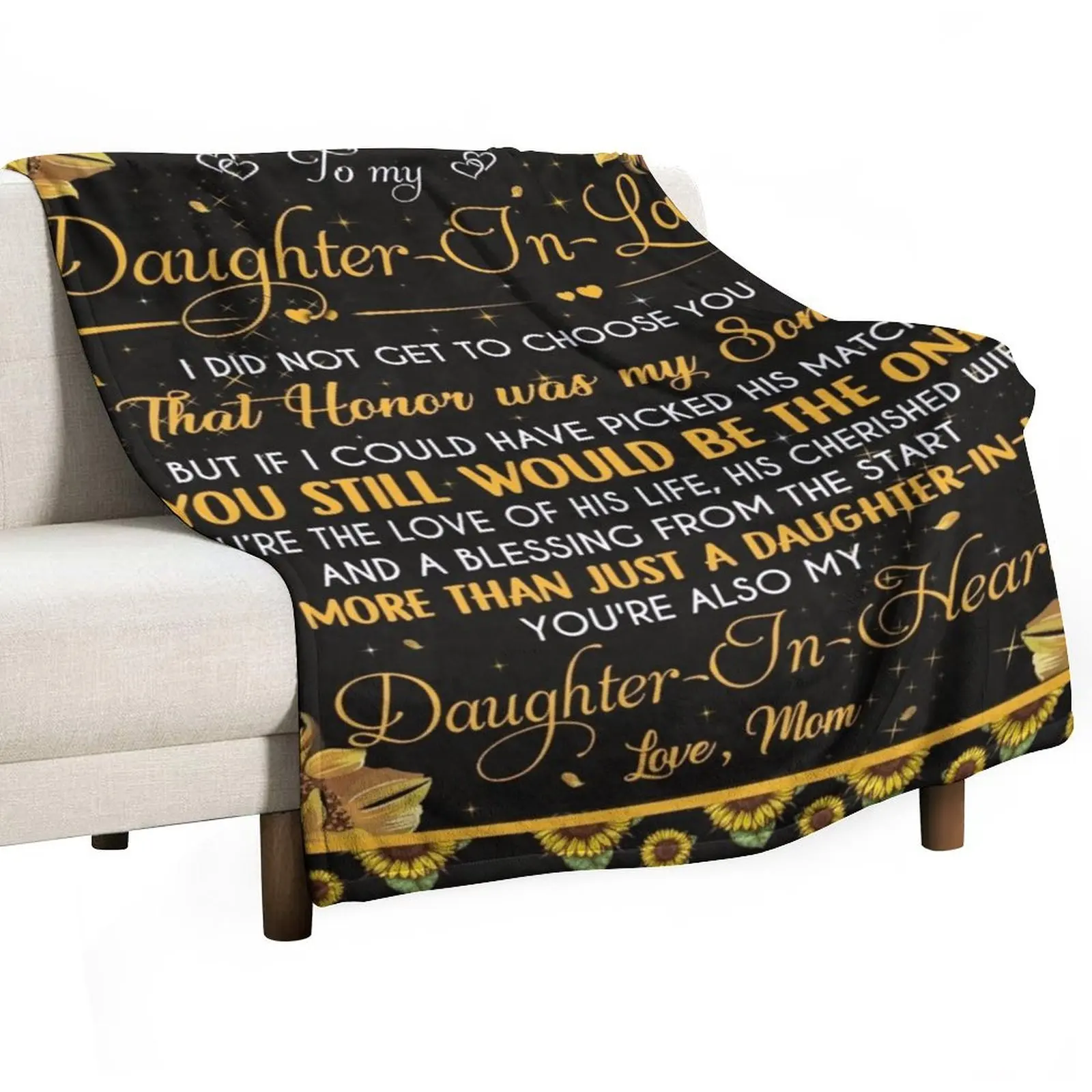 

To My Daughter In Law Throw Blanket Tourist Extra Large Throw Sofa Quilt Bed Blankets