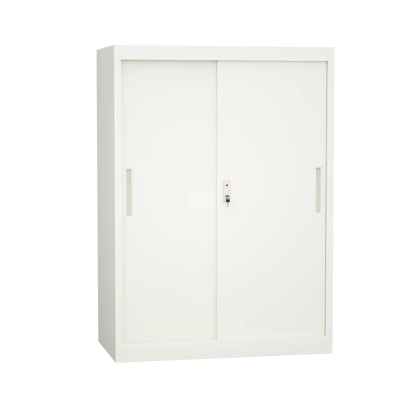 ！@Steel Cupboard Office Metal Cabinet Organizers Metal Sliding Door Filing Cabinet Office Metal Furniture with Medium Height