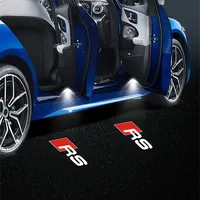 2Pcs 3D HD LED Light Car Door Projector Welcome Lights Car Accessories For Audi S3 S5 S1 S4 S2 S6 RS3 RS4 RS5 RS6 RS8 B8 B6 TT