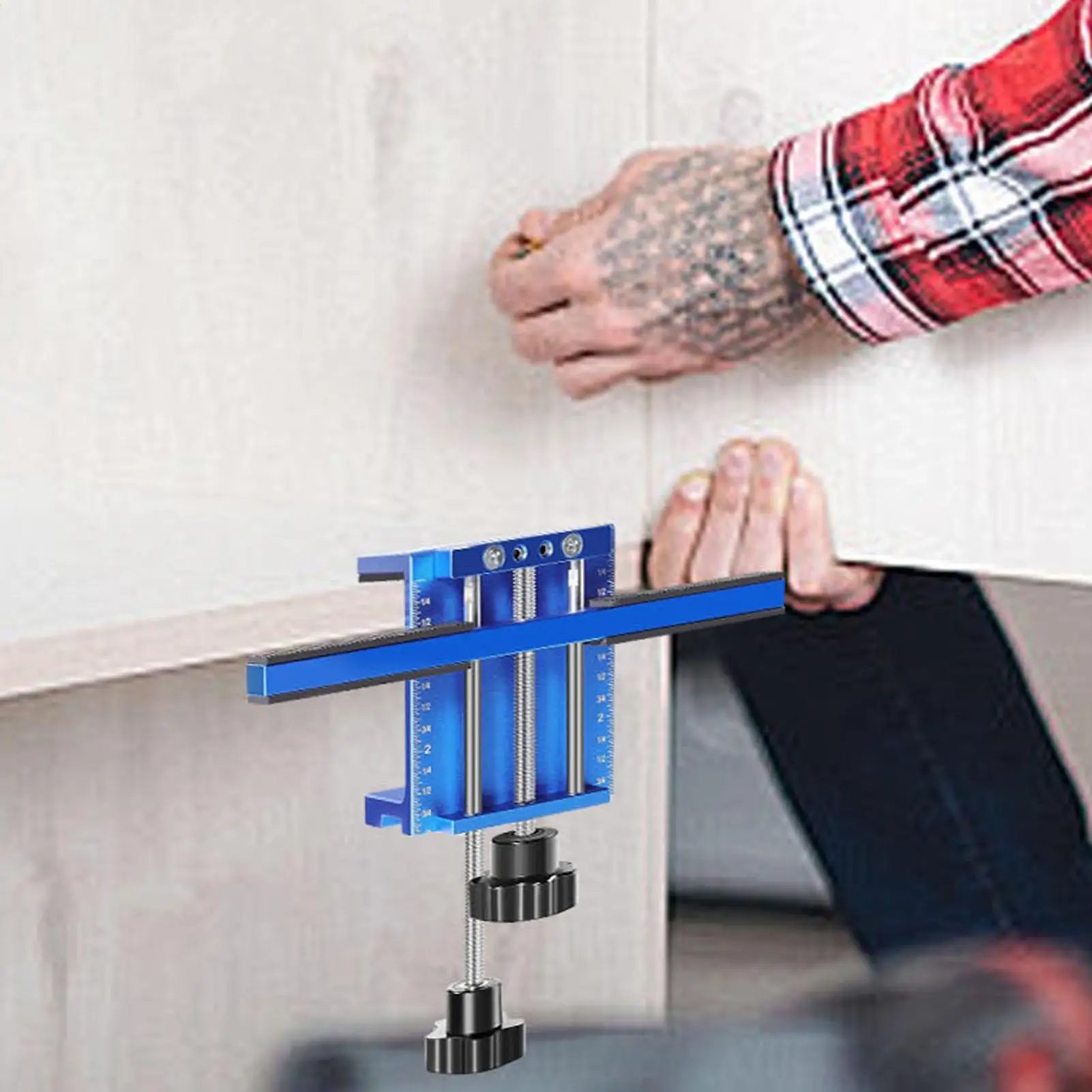

Cabinet Door Installation Jig Adjustable Accurate Metal Guide Template Hinge Tool Cabinet Installing Positioner For Furniture