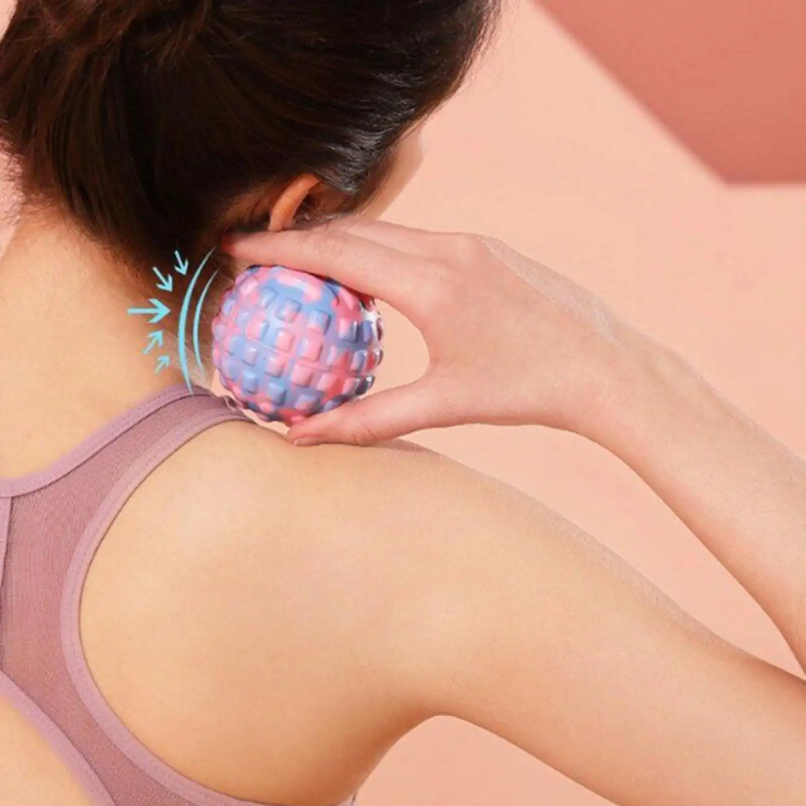 7x7cm Small Fascia Release Massage Ball, Deep Tissue Trigger Point Ball for Women Men Athletes, Travel Home Office