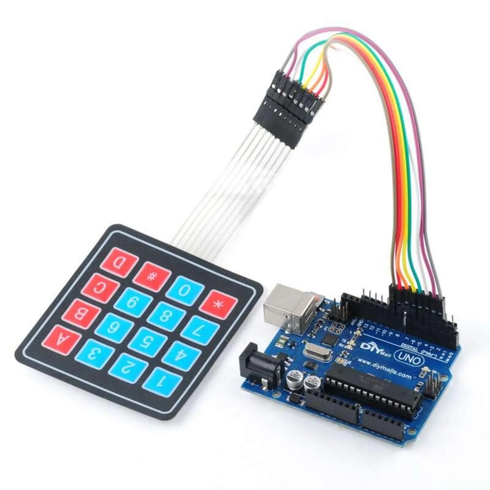 10 unids/lote 4x3 4x4 12 teclas 16 teclas matriz de membrana interruptor teclado módulo para Arduino