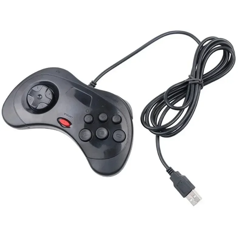 6-przyciskowy klasyczny przewodowy gamepad USB dla Segas Saturn Gamepad JoyPad dla SEGAs Saturn Joystick systemu dla PC dla Mac — zdjęcie produktu 3
