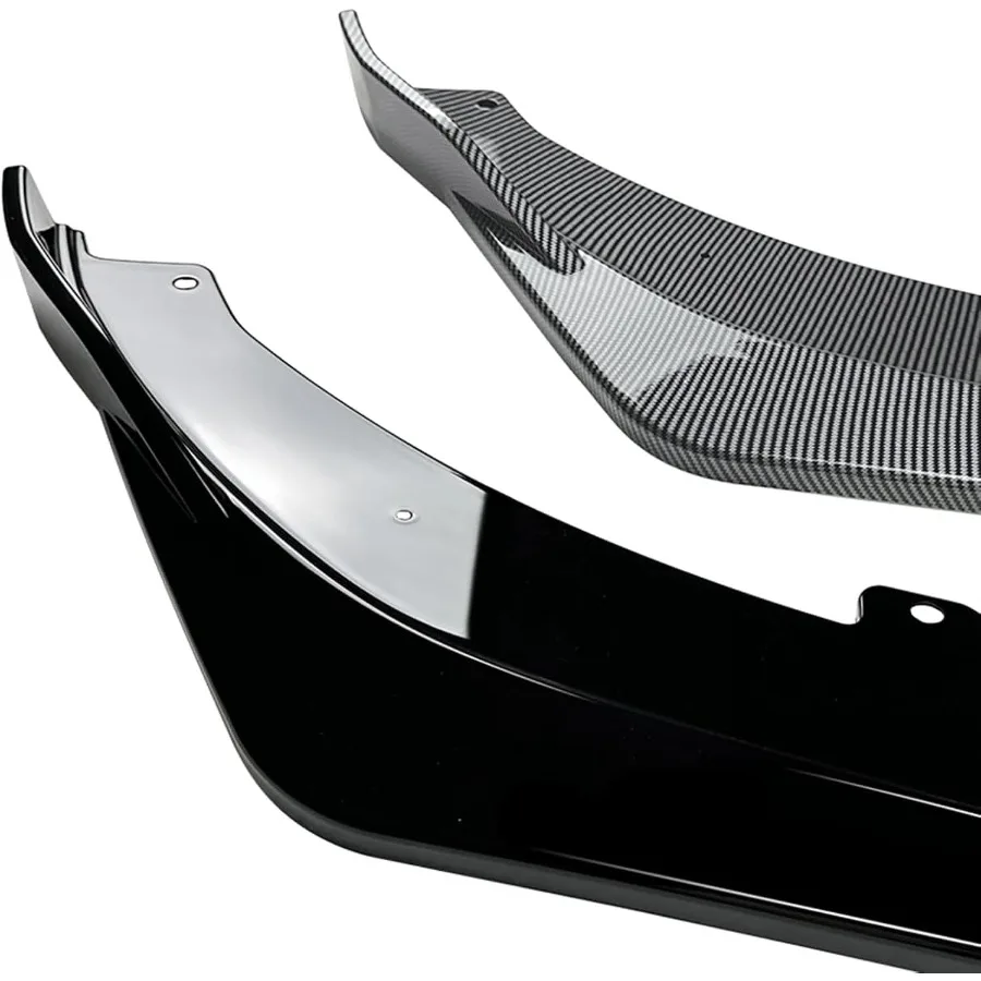 طقم شفاه سبويلر أمامي للسيارة كيا ستينغر GT 20182024 تصميم هوائي أسود يعزز استقرار السيارة والأناقة #4