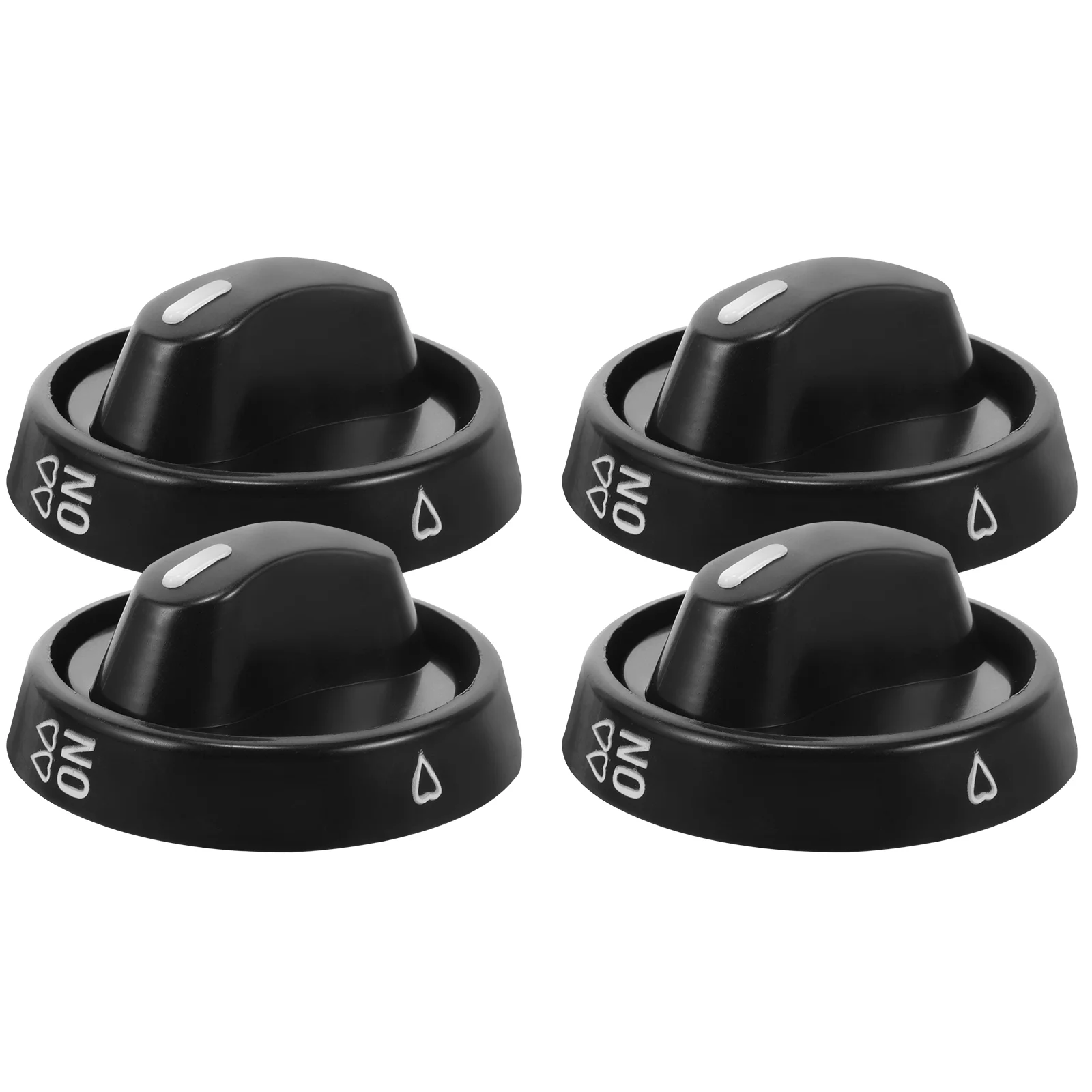 4 Pcs Gas Stove Knob Oven Plastic Control Knobs Switch Cooking Replacements Universal