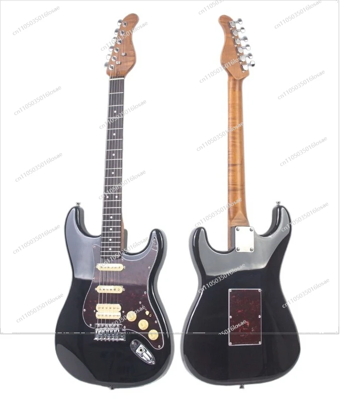 Electric Guitar Boxwood Advanced Sense Entry-level Solid Wood 39-inch Piano Rock Transparent Crystal Electric Guitar